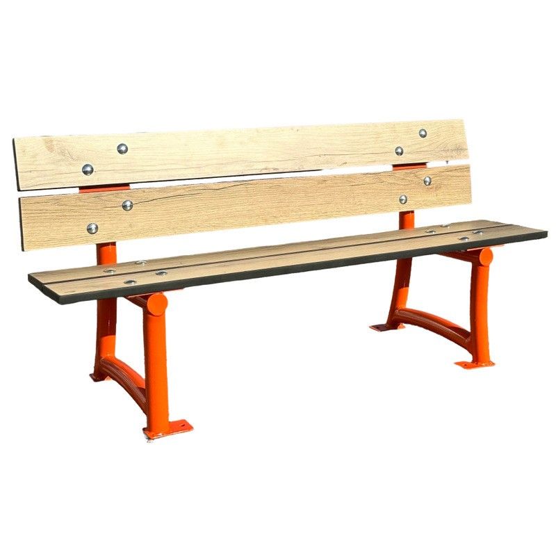 Banc enfant HPL - stratifié haute pression - usage intensif pour espaces publics ou scolaires_0
