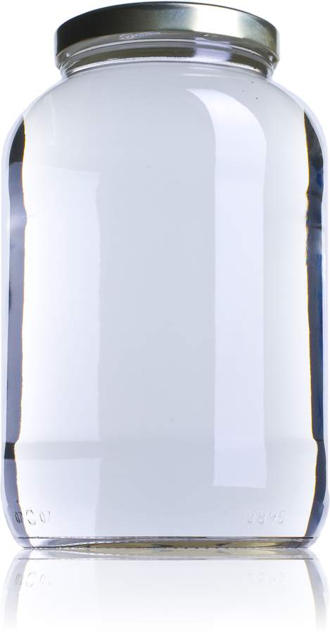 Bocal en verre cylindrique - 3895 ml - Twist Off TO 110 - Ø159 mm x H254,5 mm_0