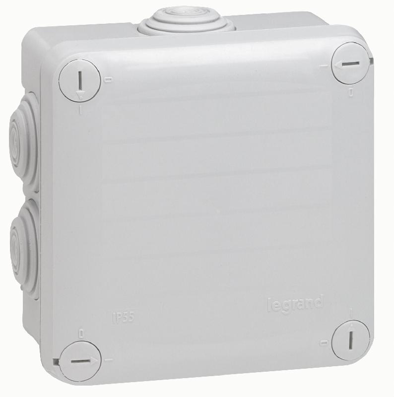 Boîte de dérivation IP55 - 105x105x55 mm - Gris_0