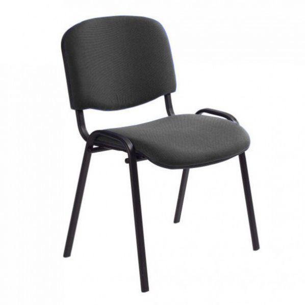 Chaise empilable - assise mousse confortable - noir - polyvalente pour bureaux et salles de réunion - Rolléco_0