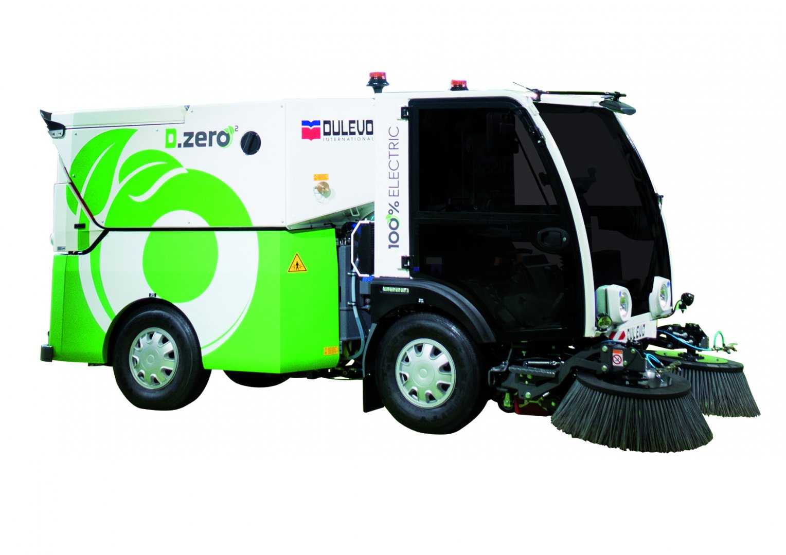 D.Zero² godet balayeur - balayeuse de voirie électrique avec réservoir de 220L et conteneur 2.1m³_0