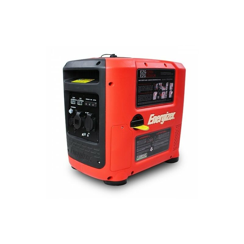 ENERGIZER GROUPE ÉLECTROGÈNE ESSENCE INVERTER 2200 W 2000 W - DÉMARRAGE MANUEL AVEC LANCEUR EZG2200I