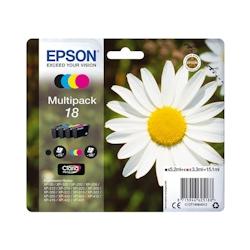 EPSON T1806 (18) Pack de 4 Cartouches d'encre d'origine - C13T18064012 - multicolore 000000170015441237_0