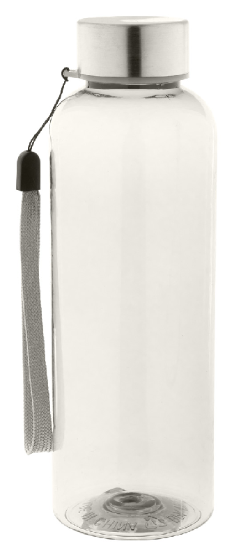 Gourde RPET - plastique sans BPA - bouchon inox avec cordelette - 500 ml_0