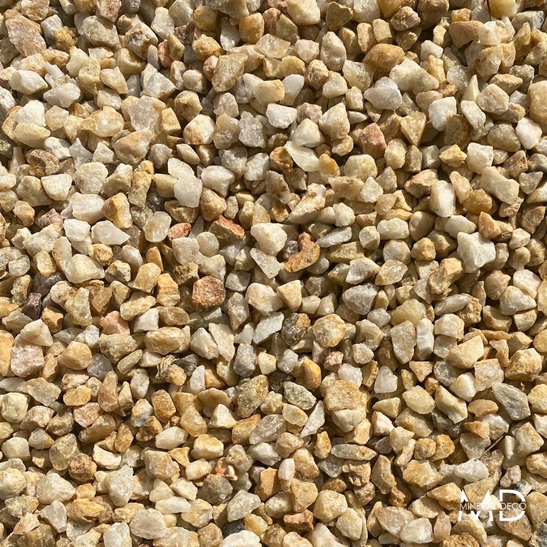 Gravier décoratif de quartz jaune 6/10 - SOLEIL_0
