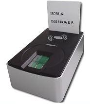 Lecteur biométrique Futronic FS26EU - Scanner d'empreintes digitales avec lecteur de cartes à puce sans contact_0