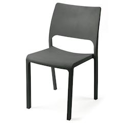 METRO PROFESSIONAL - Chaise gastro BREVA en résine de polypropylène 46,5x52,5x82cm sans accoudoirs - anthracite - 11951_0