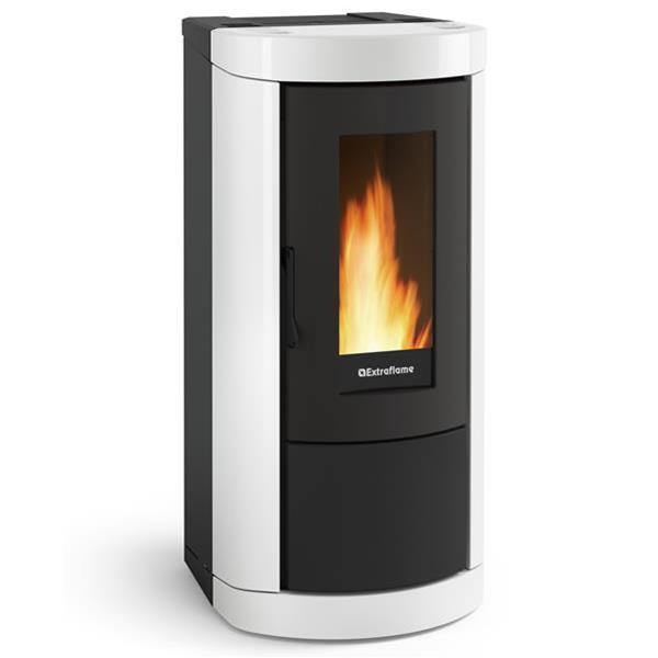 Poêle à granulés Mietta EVO blanc - étanche, électronique, 8 kW, label énergie A+, compatible RT 2012_0