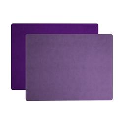 Stil Casa, set de 12 sets de table bicolores, polyuréthane contrecollé cousu, 41xh. 31 cm, finition dollar couleur lilas/violet. - TOV-D-LV_0