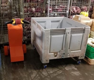 Tracteur pousseur - auptino - pour bac à glace en poissonnerie_1