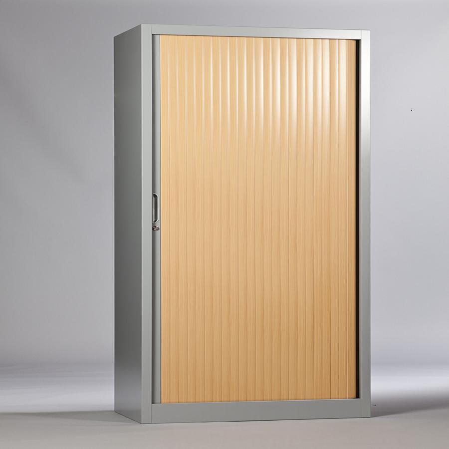 Armoire métallique à rideau PVC AMR08 - 1670 x 800 x 440 - robuste et silencieuse_0