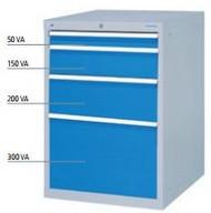 Armoire d'atelier à tiroirs T 736 - 555 x 736 x 819 mm - 4 tiroirs avec extension 100% et mécanisme anti-basculement_0