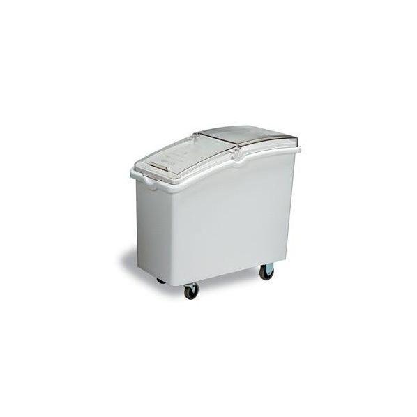 Bac de stockage alimentaire roulant - 80 ou 100 litres - Avec roues pivotantes et couvercle transparent - Rolléco_0