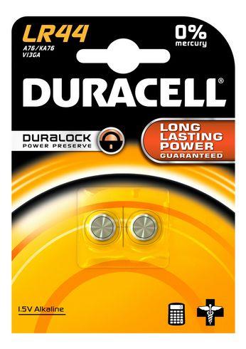 DURACELL - PACK DE 2 PILES BOUTON ALCALINES LR44/A76 - 1,5