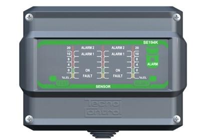 Centrale detection gaz se 194k  a sondes deportees 3 voies 2 seuils de detection_0