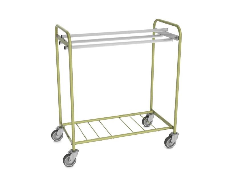 Chariot chevalet grand modèle - Acier zingué - Charge utile 100 kg - Dim. 550x1350x1000 mm_0