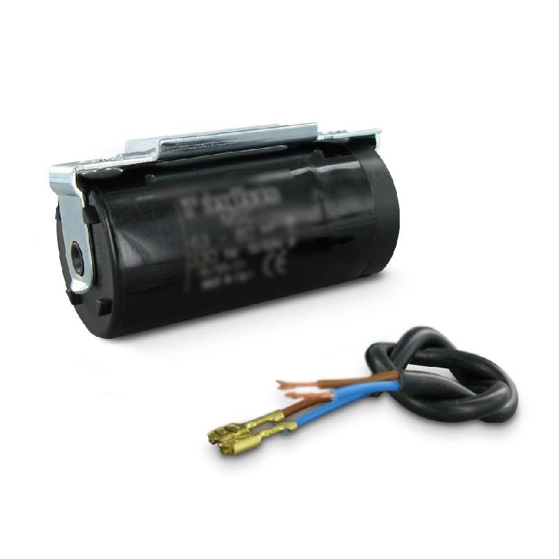 Condensateur de démarrage moteur à cosse noire - 250V - 46x85mm - 100 à 125 μF - ITALFARAD_0