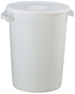 Corps collecteur 100L Pratik - plastique alimentaire blanc - polyéthylène haute densité_0