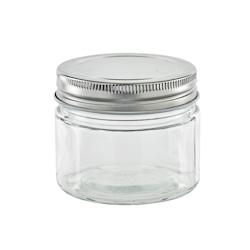 FHC - 40Pcs - Pot en verre rond avec couvercle en aluminium à visser - H62mm 150ml - transparent verre FHC294VBOC171_0