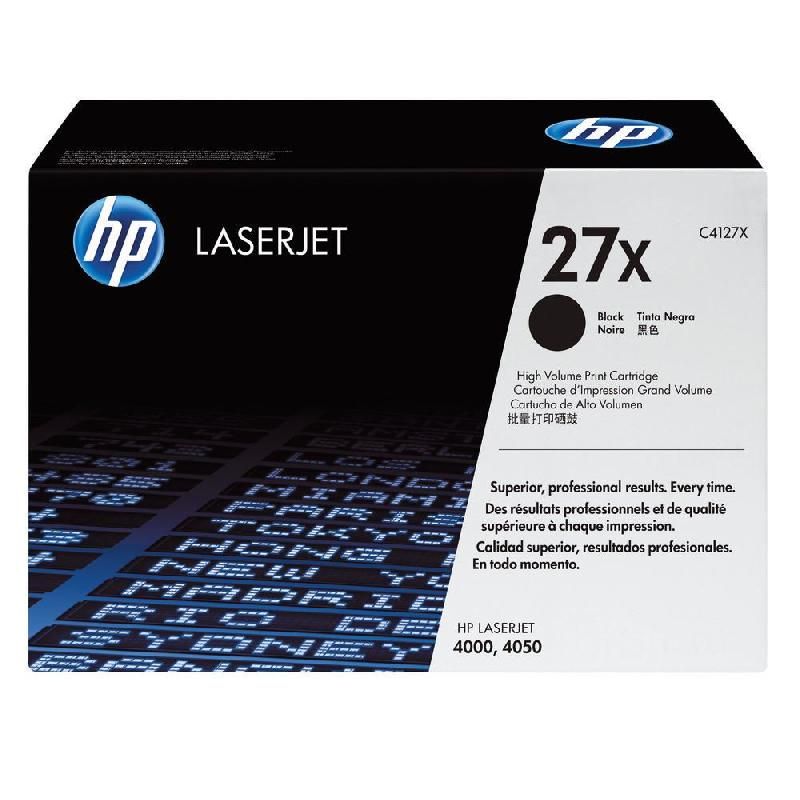 HEWLETT PACKARD TONER ORIGINAL 27X (C4127X) - COULEUR: NOIR