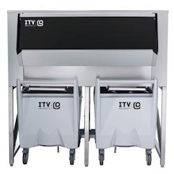 ITV Bac De Stockage Avec 2 Chariots - 1524X1016X1520 SCD400 - Acier inoxydable 18/10 SCD400_0