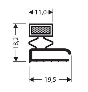 Joint pvc plat aimante pour meubles frigos jpf-100_0