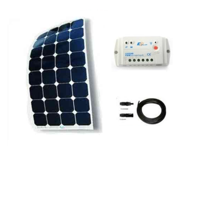 Kit solaire souple 130W 12V monocristallin f.Tech - flexible, léger et puissant pour nautisme et camping-car_0