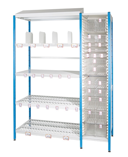 Rayonnage polyvalent pour pharmacie, cuisine et entrepôts - MEMA - Modulable et robuste_0