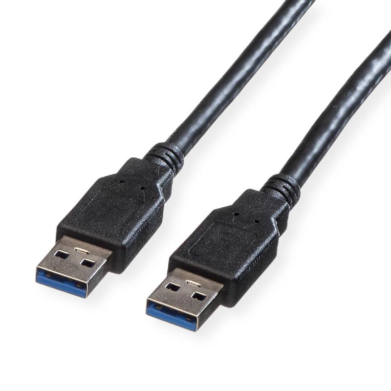 ROLINE Câble USB 3.2 Gen 1 Type A-A, noir, 3 m_0