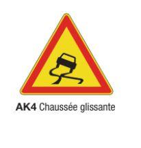 Signalisation de danger temporaire AK4 - Chaussée glissante_0