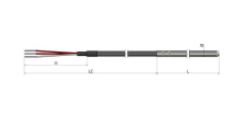 Sonde à résistance tubulaire RTD - Tube standard PT10 - Pt100, Pt500, Pt1000 - Inox 316L_0