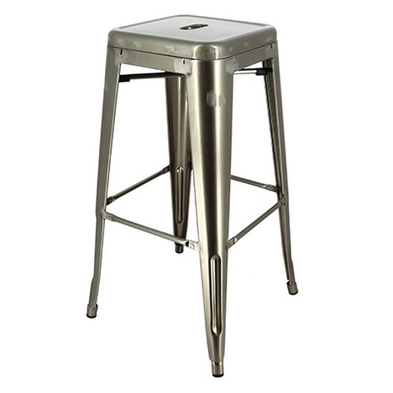 Tabouret métal de bar Chicago - GRIS_0