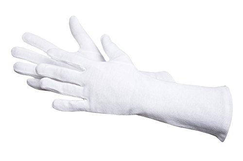 JAH 561-30 - Gants de protection en coton, Oekotex, blanc, taille 12, 30 cm de long_0