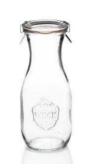Bocaux en verre WECK flacon 540 ml Ø 60mm avec couvercles en verre et joints (clips non inclus) -  WN000041_0