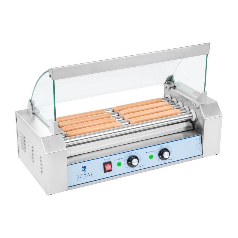 APPAREIL MACHINE À HOT DOG PROFESSIONNELLE INOX 8 SAUCISSES 1 000 WATTS 3614088_0