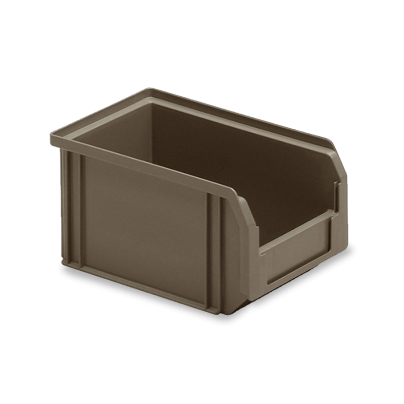 Bac à bec gerbable 3,8 L - 230x150x125 mm - Polypropylène recyclé - Gris foncé_0