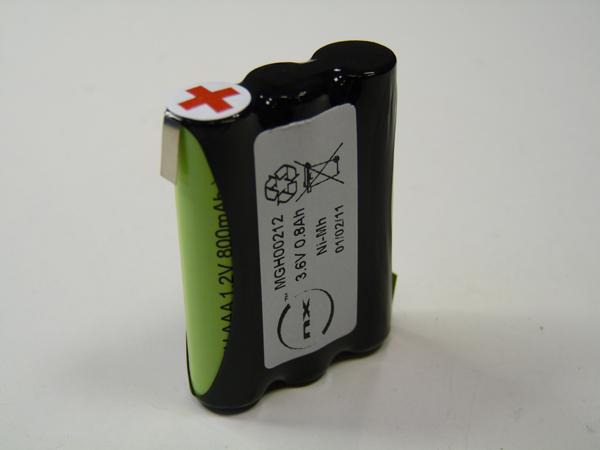 BATTERIE NIMH 3X AAA 3S1P ST1 3.6V 800MAH HBL_0