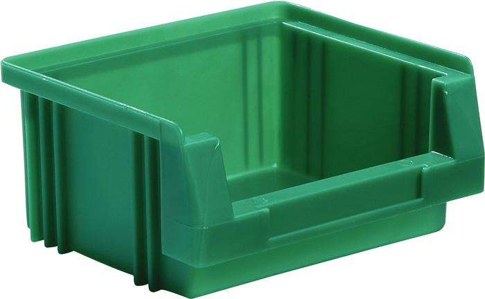 Boîte de rangement à  ouverture frontale PLK L90xl102xH50mm PP verte LA-KA-PE_0