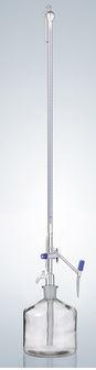 Burette à zéro automatique de Pellet - AS3540360 - 10ml 1/50 avec robinet intermédiaire en verre clair et flacon_0