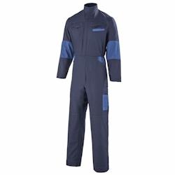 Cepovett - Combinaison de travail 1 Zip taille élastiquée Facity Bleu Marine / Bleu Roi Taille M - M bleu 3184378512123_0
