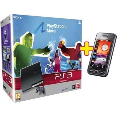 CONSOLE SONY PS3 SLIM 320 GO + MOVE ET SAMSUNG S5230 PLAYER ONE NOIR AVEC NRJ MOBILE FORFAIT NRJ MOBILE ULTIMATE SMARTPHONE 5H ENGAGEMENT 24 MOIS