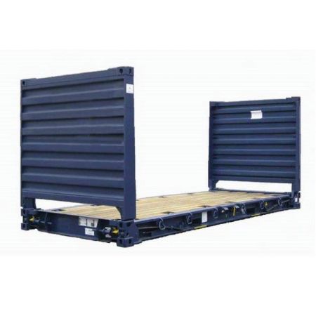 Conteneur de stockage 20 pieds polyvalent et pratique pour le transport de marchandises - FLAT_0