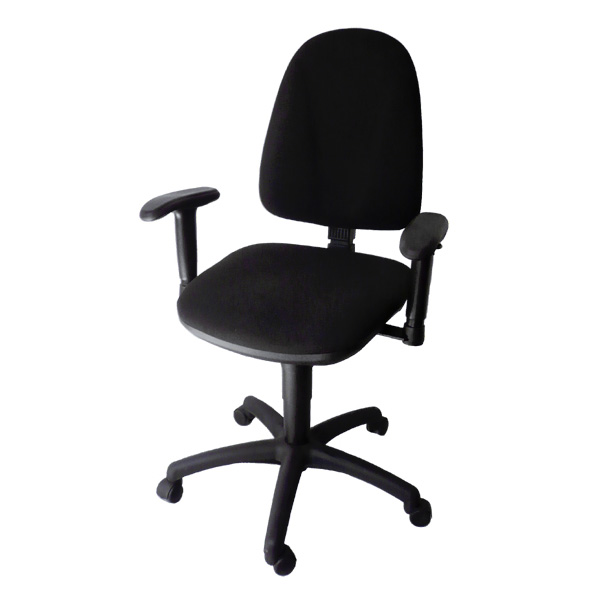 FT-SI-DA-002 - Chaise dactylo ergonomique avec accoudoirs réglables et mécanisme contact permanent_0