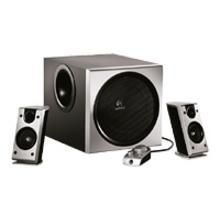 Z-2300 HAUT-PARLEURS 2.1 QUALITÉ CERTIFIÉES THX, SATELLITES 2X40 WATTS, SUBWOOFER 120 WATTS RMS, AMPLIFICATEUR ANALOGIQUE, PIÈCE DE PHASE EN ALUMINIUM POLI, TÉLÉCOMMANDE CÂBLÉE SOUNDTOUCH, PRISE POUR CASQUE, GARANTIE 2 ANS