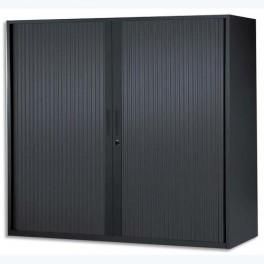 MT INTERNATIONAL ARMOIRE L100 H103 CORPS ET RIDEAU NOIR - DIMENSIONS : L100 X H103 X P43 CM