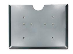 Porte-plaque ADR en acier galvanisé - format 30×30 cm - fixation par vis - Référence 46443_0