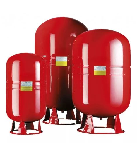 Réservoir surpresseur à vessie pour eau chaude - 150 L - Pression max 8 bar - Diamètre 500 mm_0