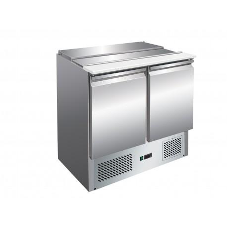 Saladette réfrigérée positive 257 l - 2 portes - avec groupe logé - s9001 - nosem_0