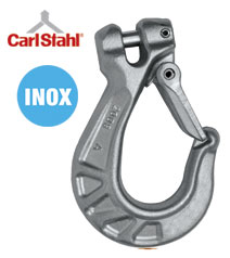 Crochet à chape inox - CMU de 0,9 à 2,4 t - Acier inoxydable AISI 318LN_0