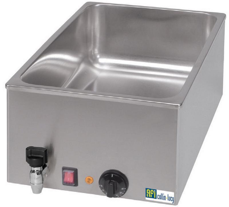 Bain marie de table avec vidange 350x550x240 - PV11_0